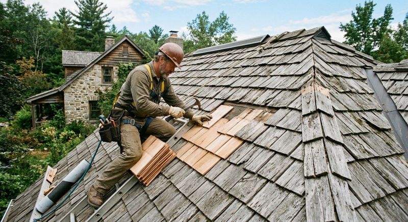 Wood Shake Roof Repair in Montville, OH