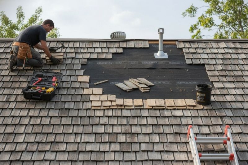 Wood Shake Roof Repair in Perry, OH