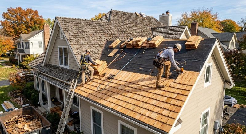 Wood Shake Roof Replacement in Rome, OH