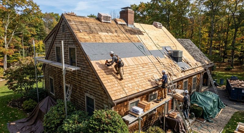 Wood Shingle Roof Replacement in Ashtabula County, OH
